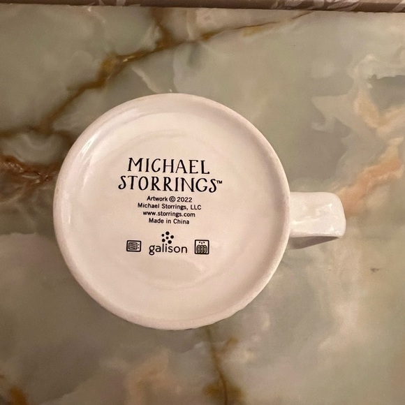Michael Storrings New York Holiday Scene Stoneware Cup - Picture 3 of 3